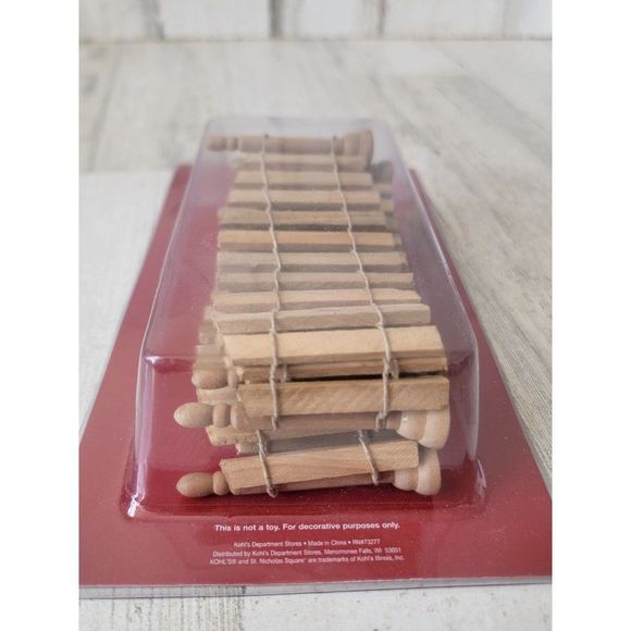 St Nicholas square Brown fence Village accessory - Picture 3 of 6